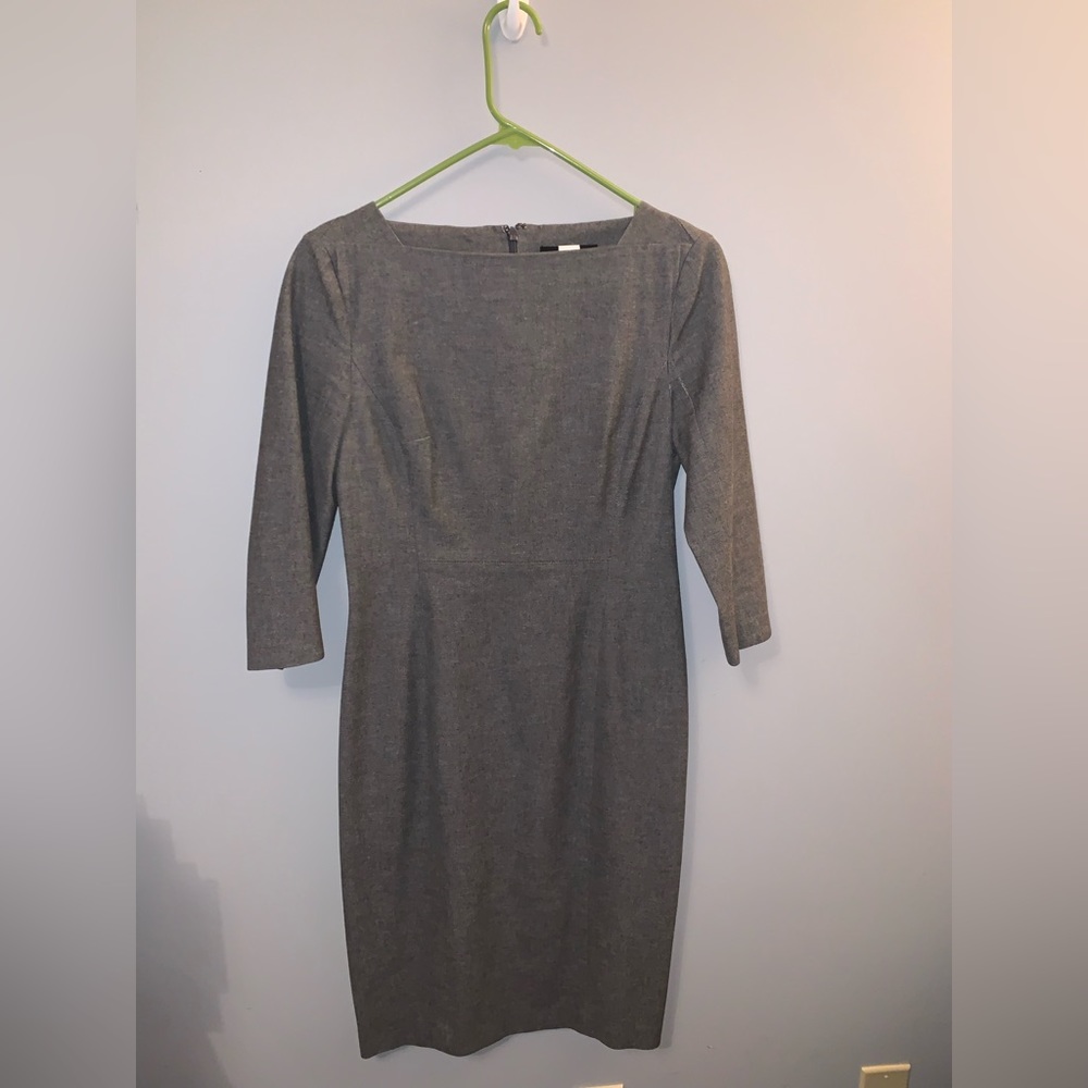 Banana Republic Gray Professional Sheath Dress
